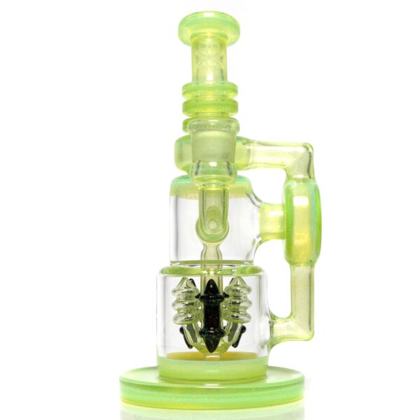 Shop Ill Glass - Custom Flux Cycler w/ Stabilization Pylons - Opal Lime & Crushed Opal in australian