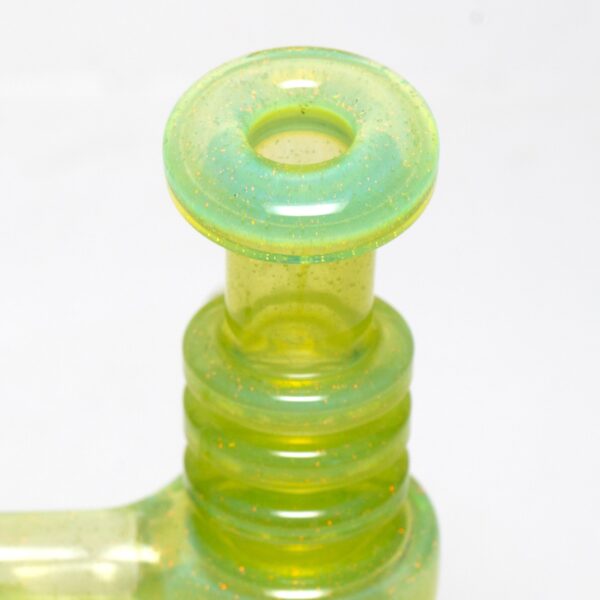 Shop Ill Glass - Custom Flux Cycler w/ Stabilization Pylons - Opal Lime & Crushed Opal in australian