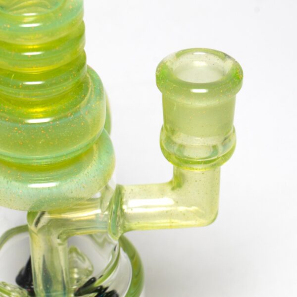 Shop Ill Glass - Custom Flux Cycler w/ Stabilization Pylons - Opal Lime & Crushed Opal in australian