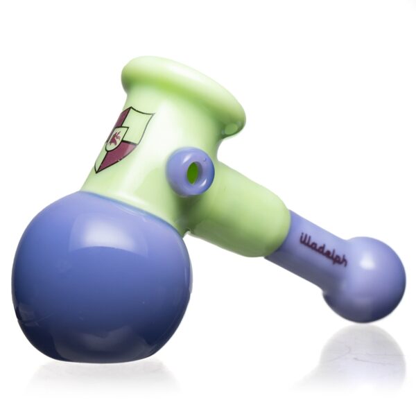 Shop Illadelph - Hammer Dry Pipe - Milky Green & Purple in australian