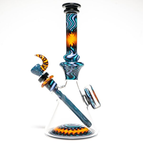 Shop Jake C - Beaker - Double Layer Fire on Water - Grape Accents in australian