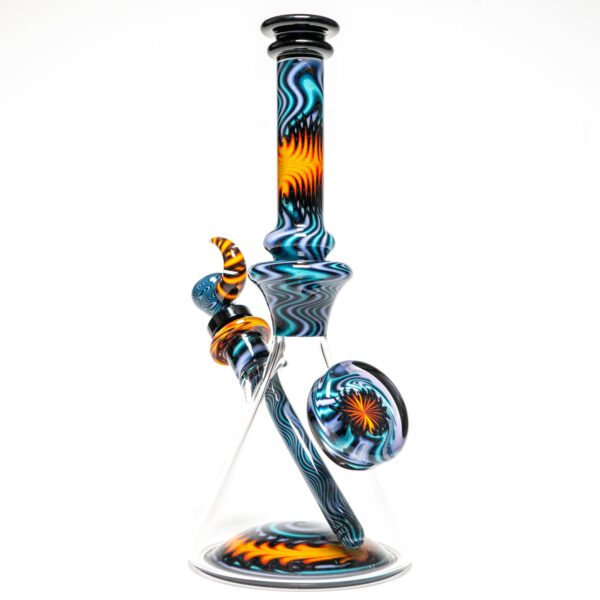 Shop Jake C - Beaker - Double Layer Fire on Water - Grape Accents in australian
