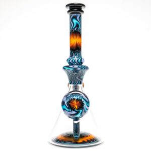Shop Jake C - Beaker - Double Layer Fire on Water - Grape Accents in australian