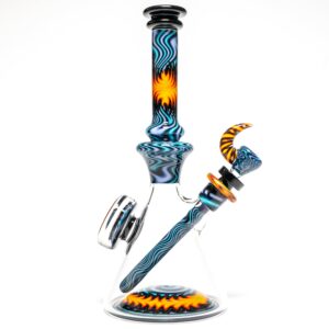 Shop Jake C - Beaker - Double Layer Fire on Water - Grape Accents in australian