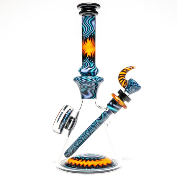 Shop Jake C - Beaker - Double Layer Fire on Water - Grape Accents in australian