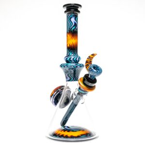 Shop Jake C - Beaker - Double Layer Fire on Water - Grape Accents in australian