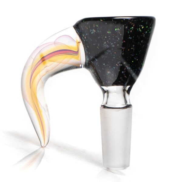 Shop Jakers Glass - Worked Mini Beaker - Crushed Opal & Rasta Reversal in australian