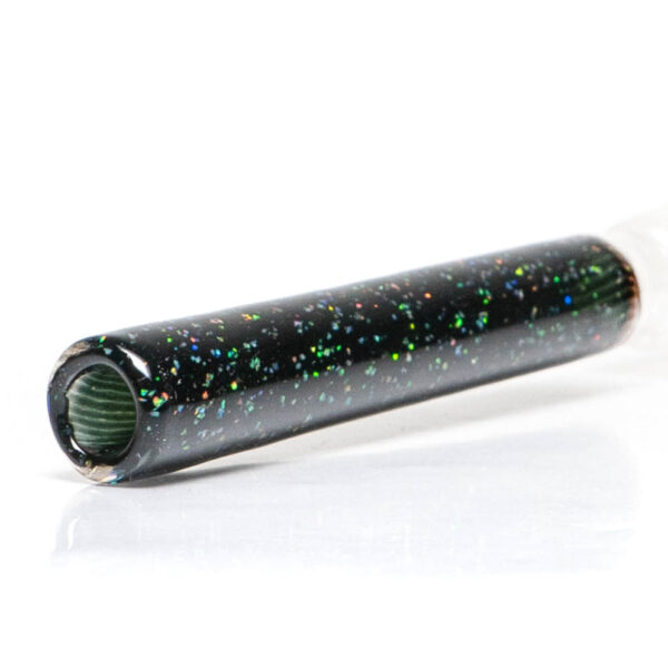 Shop Jakers Glass - Worked Mini Beaker - Crushed Opal & Rainbow Linework in australian