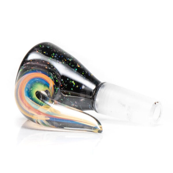Shop Jakers Glass - Worked Mini Beaker - Crushed Opal & Rainbow Wag in australian