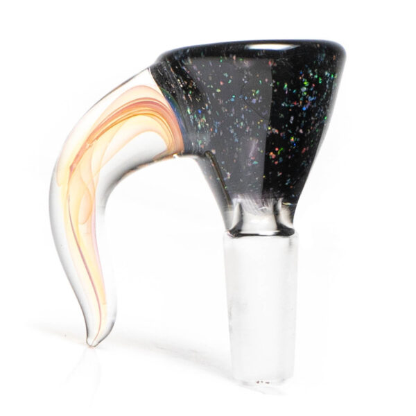 Shop Jakers Glass - Worked Mini Beaker - Crushed Opal & Rainbow Wag in australian