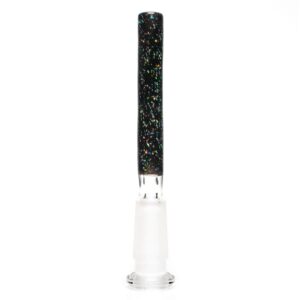 Shop Jakers Glass - Worked Mini Beaker - Crushed Opal & Rainbow Linework in australian