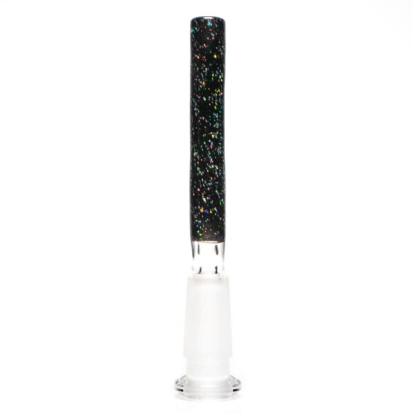 Shop Jakers Glass - Worked Mini Beaker - Crushed Opal & Rainbow Linework in australian