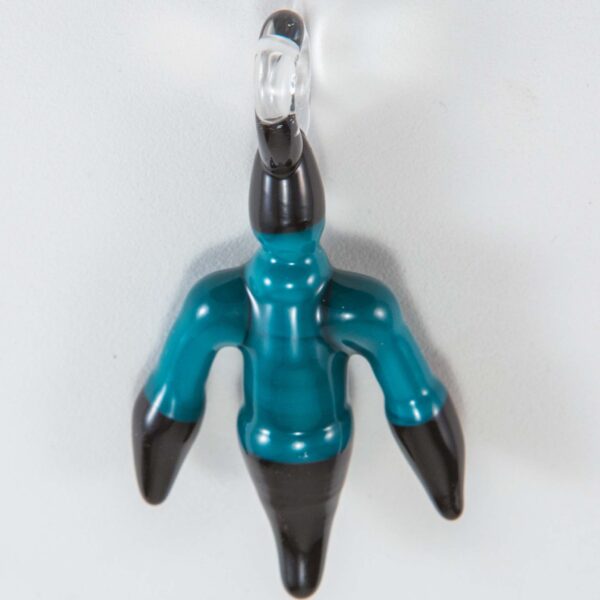 Shop J.O.P. - Chicken Foot Pendant - Agua Azul & Black in australian