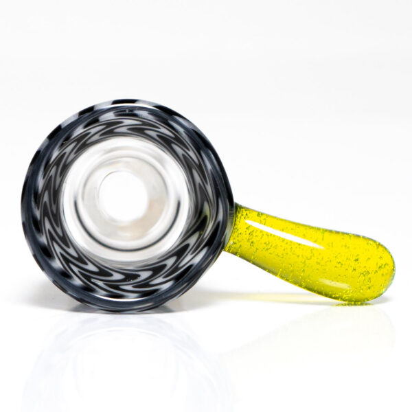 Shop K2 Glass - Worked Snap Slide - 14mm - Jailhouse Wag w/ CFL Sunset Slyme Handle #1 in australian