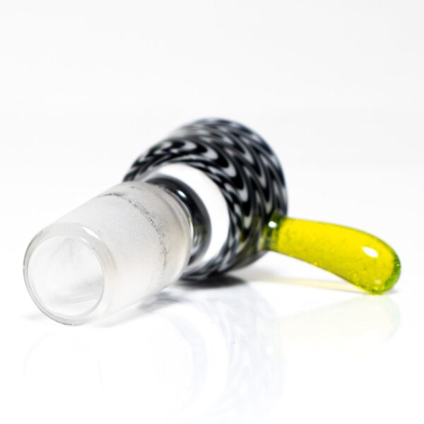Shop K2 Glass - Worked Snap Slide - 14mm - Jailhouse Wag w/ CFL Sunset Slyme Handle #1 in australian