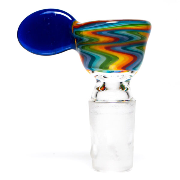 Shop K2 Glass - Worked Snap Slide - 14mm - Rainbow Wag w/ Neptune Handle in australian