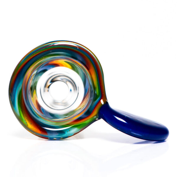 Shop K2 Glass - Worked Snap Slide - 14mm - Rainbow Wag w/ Neptune Handle in australian