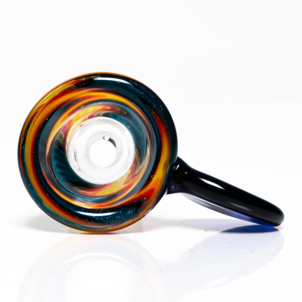 Shop K2 Glass - Worked Snap Slide - 14mm - Fire & Water Wag w/ Cobalt Handle #5 in australian