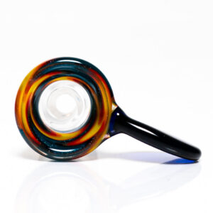 Shop K2 Glass - Worked Snap Slide - 14mm - Fire & Water Wag w/ Cobalt Handle #4 in australian