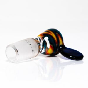Shop K2 Glass - Worked Snap Slide - 14mm - Fire & Water Wag w/ Cobalt Handle #4 in australian