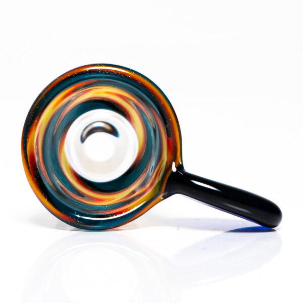 Shop K2 Glass - Worked Snap Slide - 14mm - Fire & Water Wag w/ Cobalt Handle #3 in australian
