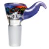 Shop Kevin Howell - Martini Slide - 4 Hole - 18mm - Bipolar Linework - Purple Lollipop in australian