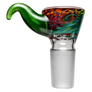 Shop Kevin Howell - Martini Slide - 4 Hole - 18mm - Multicolor Linework w/ Green Stardust in australian