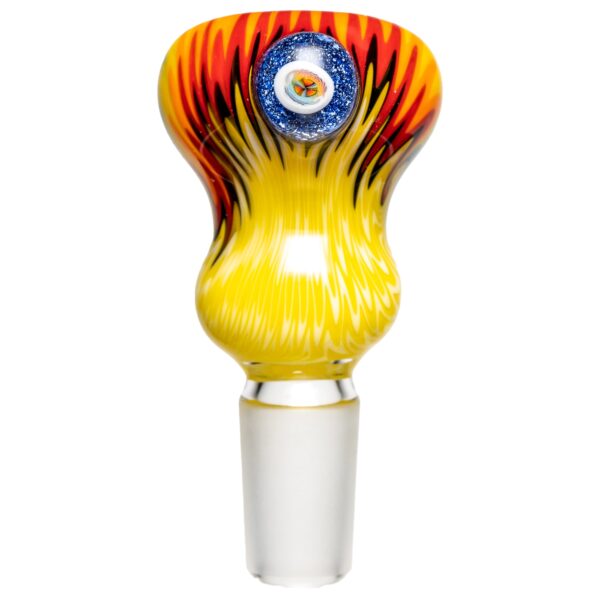 Shop Kevin Howell - Push Slide - 18mm - Yellow & Rainbow Linework in australian