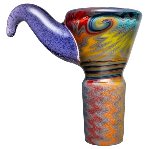 Shop Kevin Howell - Martini Slide w/ Worked Joint - 4 Hole - 18mm - Purple Lollipop in australian