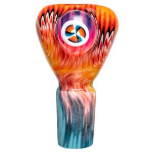 Shop Kevin Howell - Push Slide w/ Worked Joint - 18mm - Orange & Fruit Stripe in australian