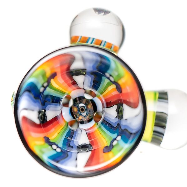 Shop Kevin Murray - Martini Slide - 14mm - White Rainbow Weave & Rainbow Faces in australian