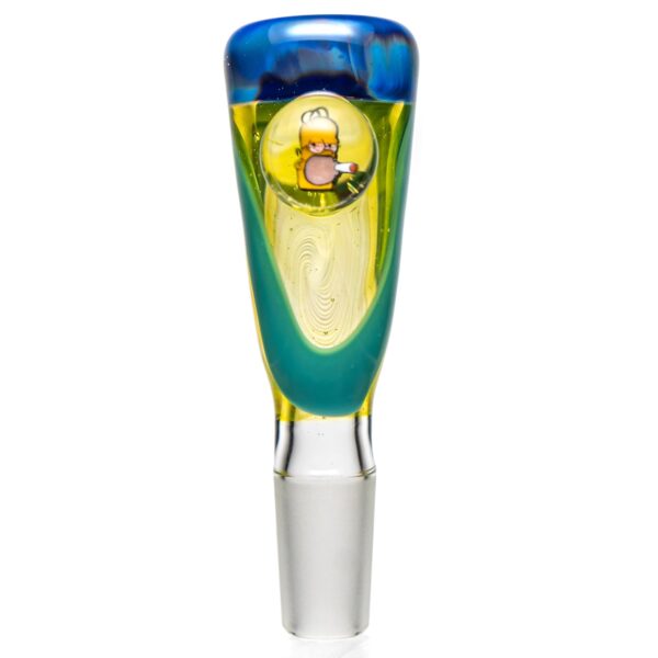 Shop Keys Glass - Push Slide - 14mm - Homer - Lime Drop & Agua Azul in australian