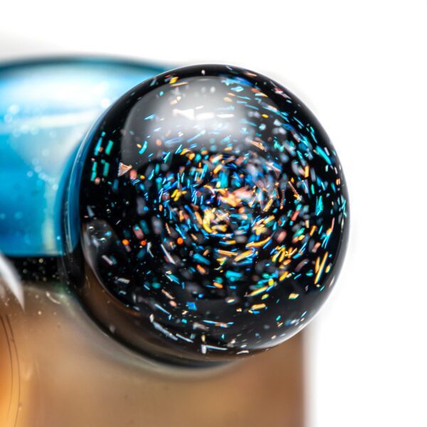 Shop Keys Glass - Push Slide - 14mm - Assault Betty - Sparkle Blue & Orange in australian