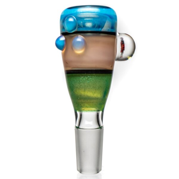 Shop Keys Glass - Push Slide - 14mm - Assault Betty - Sparkle Blue & Orange in australian