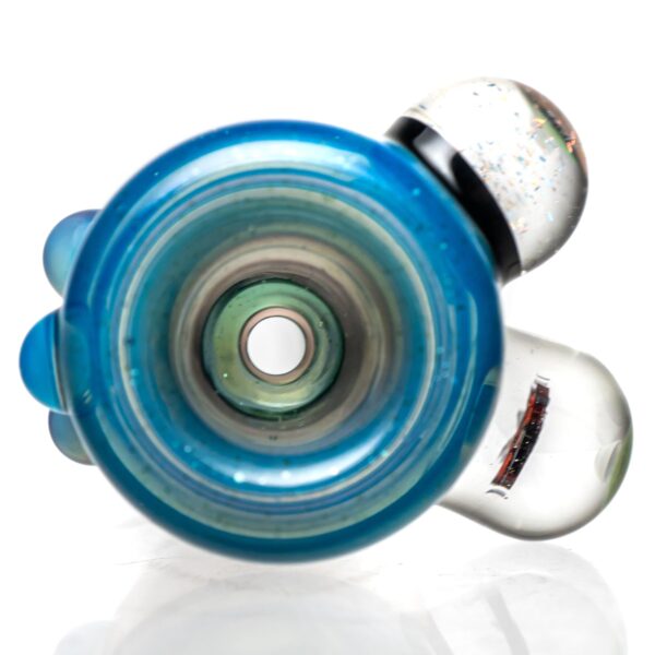 Shop Keys Glass - Push Slide - 14mm - Assault Betty - Sparkle Blue & Orange in australian