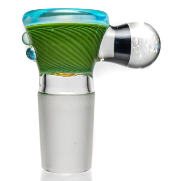 Shop Keys Glass - Martini Slide - 18mm - Dichro - Green & Meta-Terrania in australian