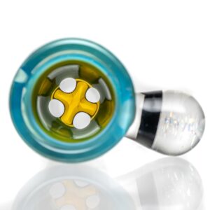 Shop Keys Glass - Martini Slide - 18mm - Dichro - Green & Meta-Terrania in australian