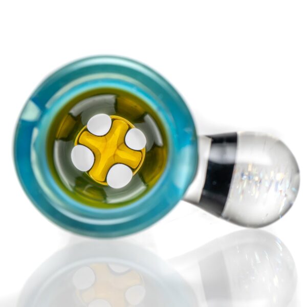 Shop Keys Glass - Martini Slide - 18mm - Dichro - Green & Meta-Terrania in australian