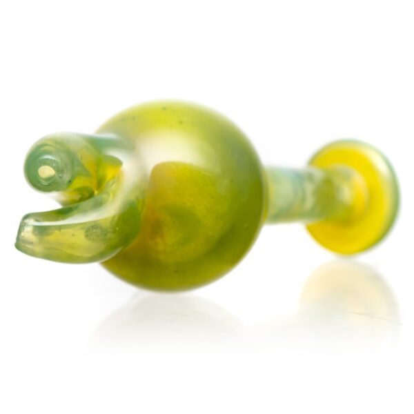 Shop Keys Glass - Spinner Bubble Cap - The Joker - Green Satin in australian