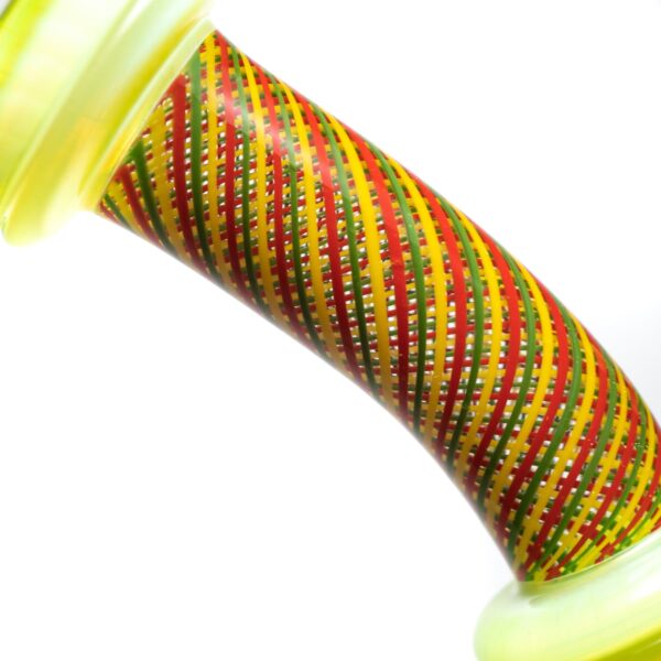 Shop Leisure - Worked Diffy 13 Arm Double Bubbler - Slyme w/ Rasta Retti in australian