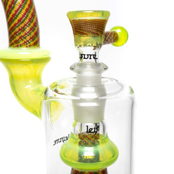 Shop Leisure - Worked Diffy 13 Arm Double Bubbler - Slyme w/ Rasta Retti in australian