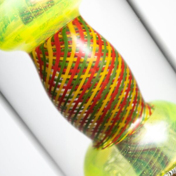 Shop Leisure - Worked Diffy 13 Arm Double Bubbler - Slyme w/ Rasta Retti in australian