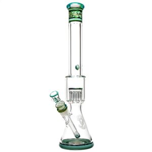 Shop Mighty Chalice - 17" Beaker - 12 Arm Tree - 40x7 - Mint & Metal Fleck Linework in australian
