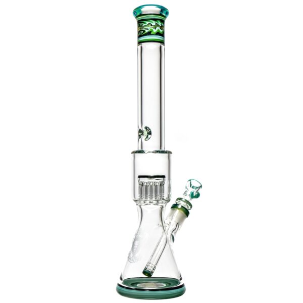 Shop Mighty Chalice - 17" Beaker - 12 Arm Tree - 40x7 - Mint & Metal Fleck Linework in australian