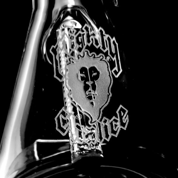 Shop Mighty Chalice - 17" Beaker - 12 Arm Tree - 40x7 - Mint & Metal Fleck Linework in australian