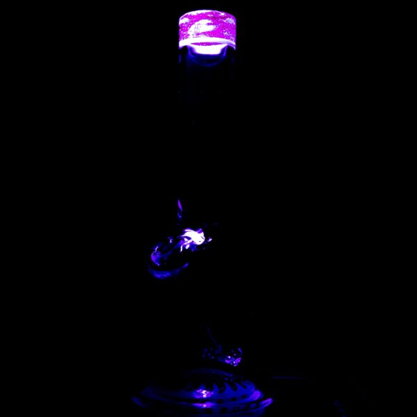 Shop Nes Glass - Mini Tube - Reversal Bottom - Fire Water w/ Red & Purple Wag in australian