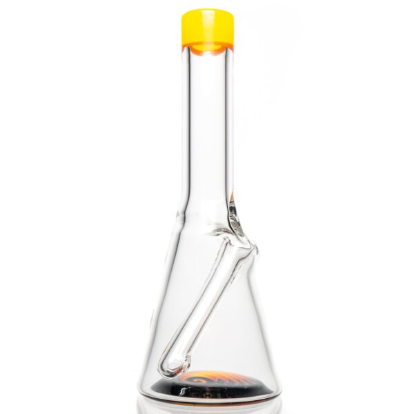 Shop Nes Glass - Mini Tube - Reversal Bottom - Lemon Drop w/ Fire Wag in australian