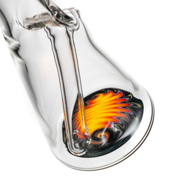 Shop Nes Glass - Mini Tube - Reversal Bottom - Lemon Drop w/ Fire Wag in australian