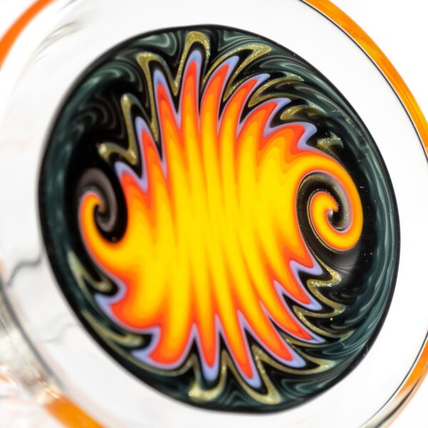Shop Nes Glass - Mini Tube - Reversal Bottom - Lemon Drop w/ Fire Wag in australian