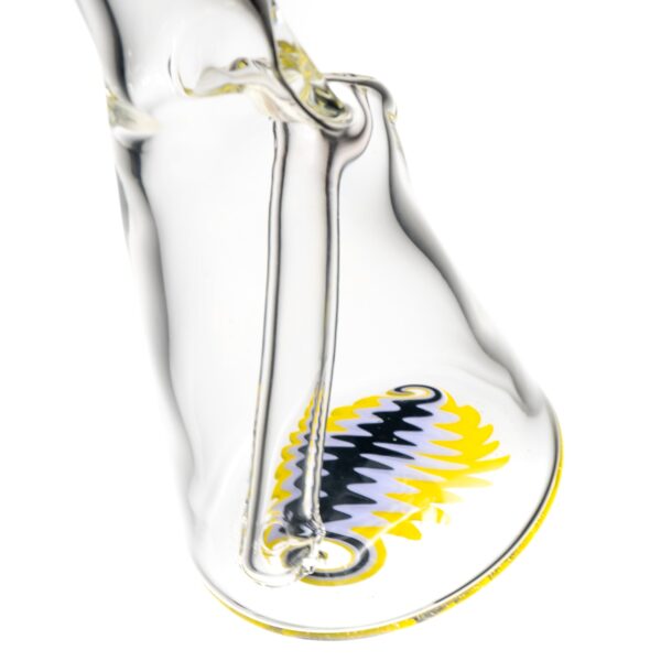 Shop Nes Glass - Mini Tube - Reversal Bottom - Grape w/ Yellow & Purple Wag in australian